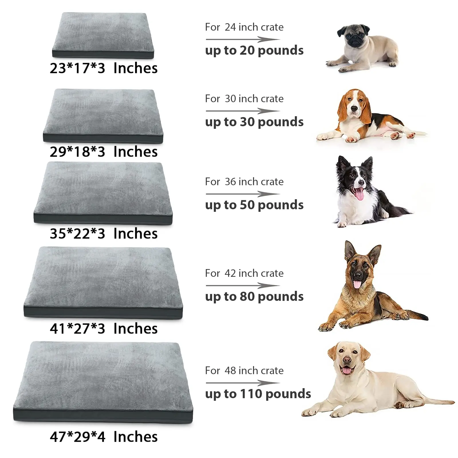 product large sized orthopedic dog beds pet beds for dogs with removable cover-53