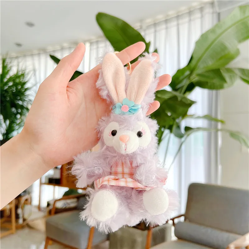 Wholesale Kawaii Bunny Cartoon Anime Llaveros Cute StellaLou Kids toys Bag accessories Plush Toys Plush key chains