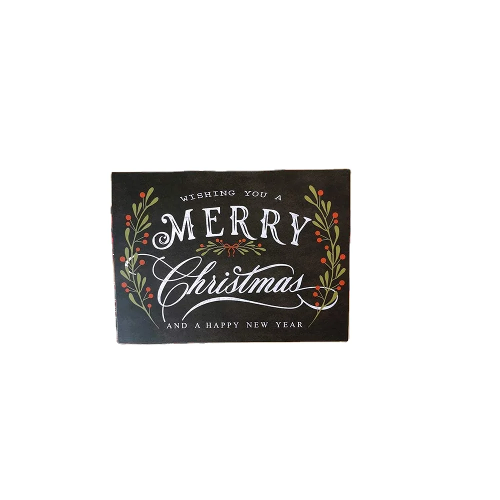 printing personalized santa kraft paper holiday merry christmas