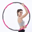 Hoops 2021 Agreat Stainless Steel Hula Ring Hoops Fitness Detachable Hula-ring-hoop Weighted Hula Ring Hoops