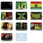 Tray Trays 2021 Wholesale Cheap Blank Weed Tray With Grinder Mini Rolling Trays Metal Herb Tobacco Tray Custom Logo