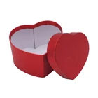 Flower Favor Storage Red Velvet Flower Wedding Favor Cosmetic Chocolate Shape Heart Shaped Craft Cardboard Box