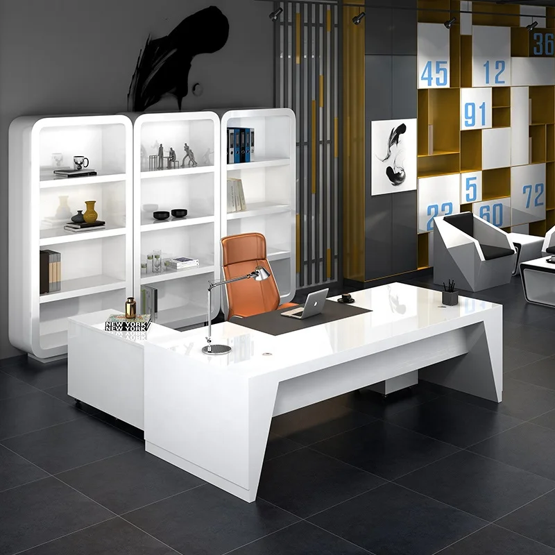 Cheap L Shape Design Office Furniture manager desk BOSS CEO Modern office desk designer