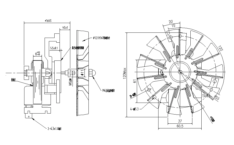 Shaded Pole Motor, 2.5W, Asynchronous Motor - detail 6