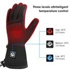 Full Finger Waterproof Mountain Bike Warm Bicycle Gloves Rechargeable Electric Battery Heated Winter Road Cycling Gloves