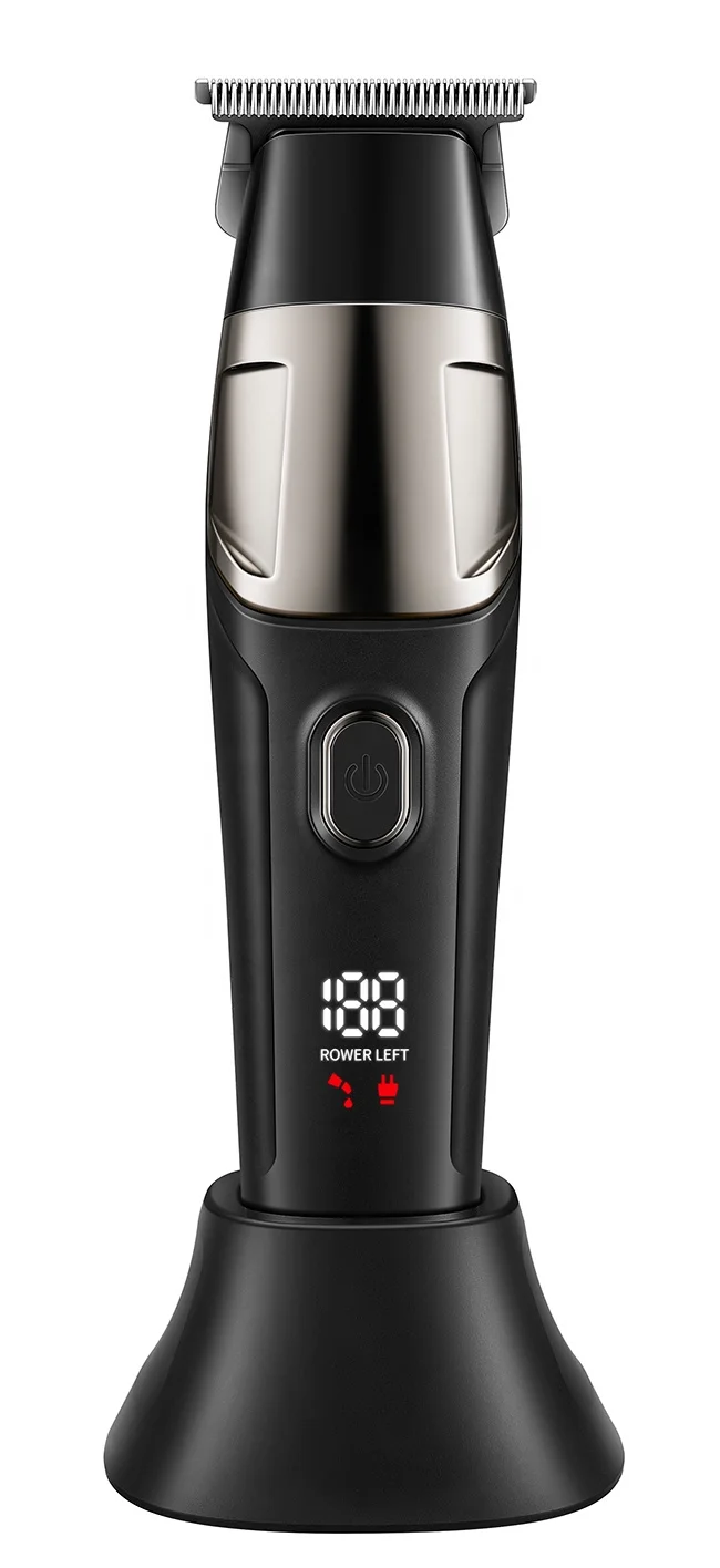 Professional Hair Clipper and Trimmer with 80Min Runtime Titanium Plated Blade and LED Display