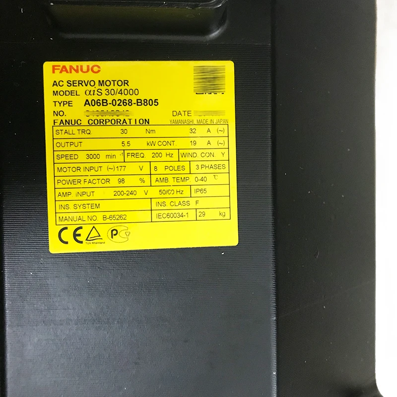 A06B-0268-B805 Động Cơ Servo Fanuc AC Ch&iacute;nh H&atilde;ng Đ&atilde; Qua Sử Dụng Thử Nghiệm