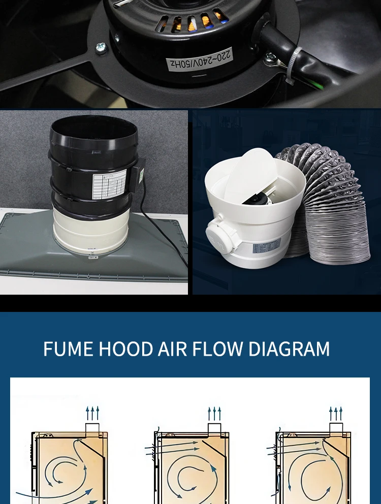 F9-PD-W1800 Laboratory Fume Hood China Direct Factory Supplier for Hospital for School Laboratory Fume Cupboard Lab Equipment