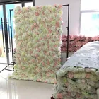 Flower Flowers Artificial Wedding Customized Rose Wall Backdrop Artificial Flower Wall For Wedding Decoration