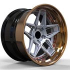 Forged Wheels Forged Customized Luxury Monoblock 2 Piece 3 Piece Forged Alloy Wheels For High End Racing Cars