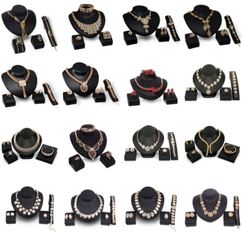 exaggerated tribal costume gold filled full set jewellery assorted cheap discount mix lot jewellery
