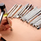 Leather Tools Tool 20Pcs/Set Professional Pattern Leather Embossing Stamping Tools DIY Handmade Leather Stamping Tool