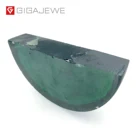 Raw Moissanite Rough Stone Loose Gemstone Ingot Sic Crystal Green Color Synthetic Materail