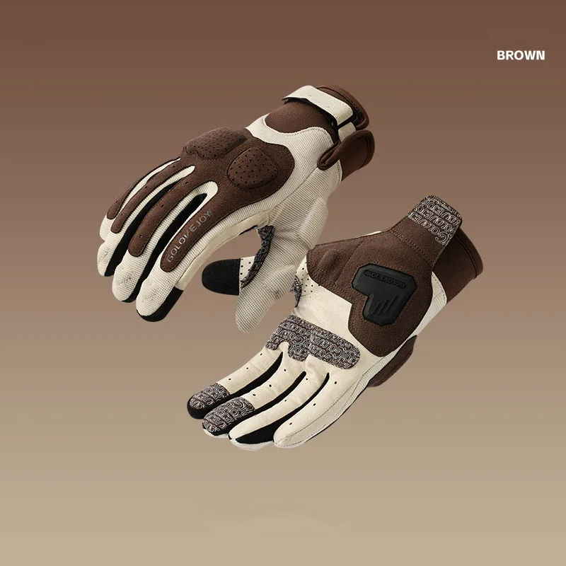 Summer Full-Finger Breathable Motorcycle Gloves for Men and Women Riding Accessories