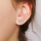 Star Earrings Star 925 Sterling Silver Star Ear Climber Earrings Earcuff For Women