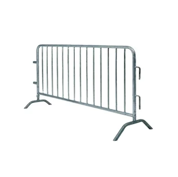 Multi-Use Metal Crowd Control Barrier Security Fence for Farm Driveway Gates Sports Fencing with Post Caps and Accessories