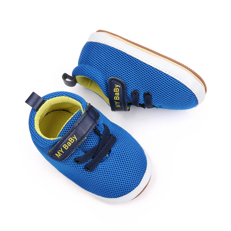 New Arrival Spring& Autumn air Sport Soft TPR Outsole Mesh Material Baby Shoes for Girls and Boys factory