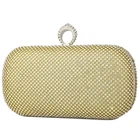 Luxurious Clutch Top Sale Luxurious Trendy Elegant Gold Clutch Crystal Beaded Bag