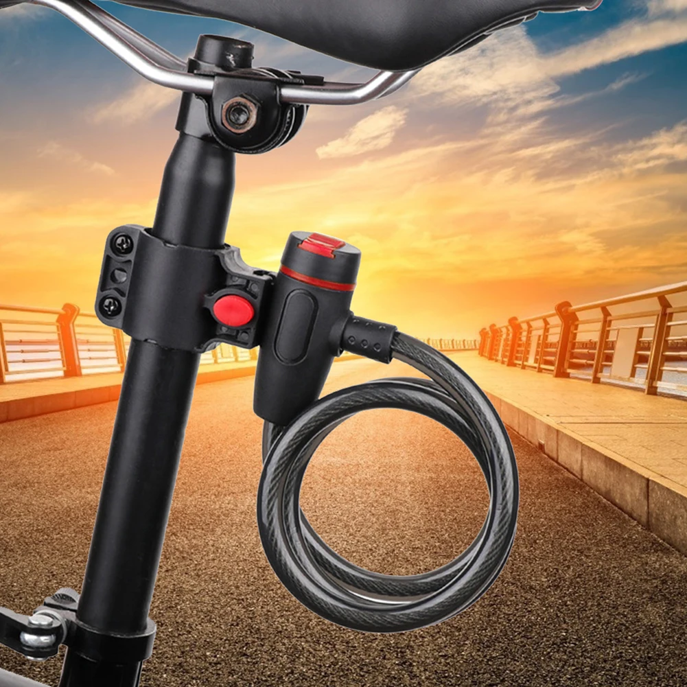 Steel Cable Bike Lock For Cycling Antitheft Chain Wire Bicycle