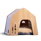Cat Outdoor Pet House Cat Kitty House Friendly Wood Pet Cat House For Playing And Rest