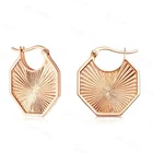 Big Hoop Gemnel Custom Jewelry Brass 18k Gold Plated Sun Explosion Big Hoop Charm Earrings