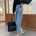 Jeans Fashion High Waist Buttons Jeans Slim Ladies Jeans Pant Spring Summer Ladies Jeans