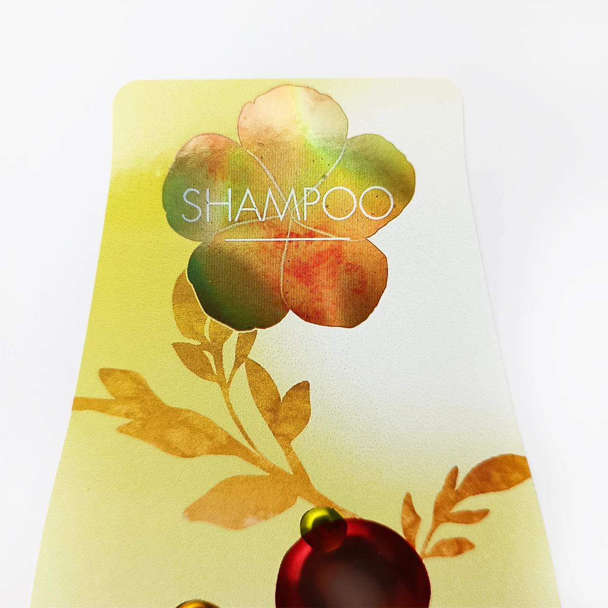 Custom Luxury Gold Foil Shampoo Adhesive Stickers Waterproof Label Printing for  Packaging Haircare Bottles Skin Care Products