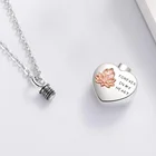 Silver Jewelry Silver Silver Necklace 925 925 Sterling Silver Gold Lotus Urn Keepsake Cremation Jewelry Necklace