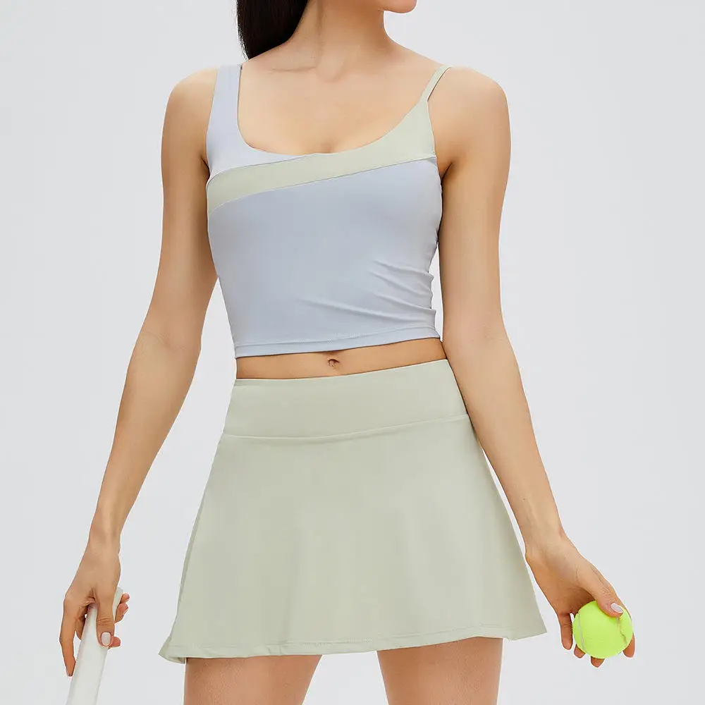 Wholesale Tennis Skirts Girls Gym Active Wear Folds Tennis Skirts Women Sportswear