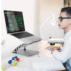 Multi Angle Vertical Laptop Holder Portable Adjustable Aluminium Small Laptop Stand