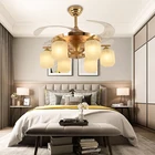 Selling Fan Best Selling 42 Inch 128watt Modern Living Room / Bedroom / Dining Room Fan Lamp LED Chandelier