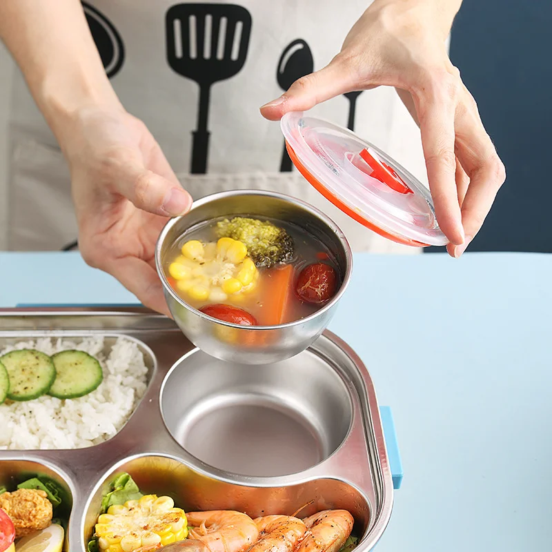 Sealed Leakproof High Capacity Bento Box Compartment Design 316 Stainless Steel   Lunch Box For Kids