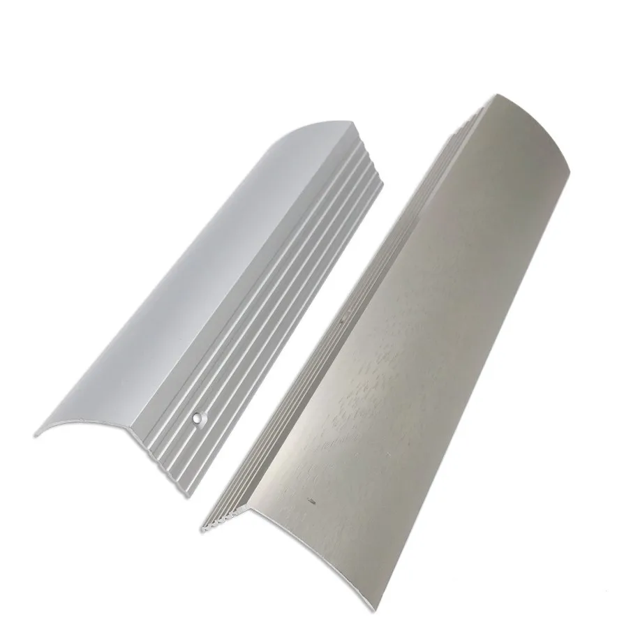 vidaXL 5x Perfiles en L 90° Barras Angulares Tira Cantonera Borde para Escaleras Peldaños Postes Protección Aluminio Blanco 170 cm 100x100 mm