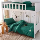 Color Dormitory Bed Three-Piece Suit Comfortable Bed Sheets Color Matching Duvet Cover