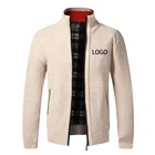Mens Sweater Men Men OEM Winter Long Sleeve Mens Casual Designer Custom Logo Zip Up Cardigan Knitted Sweater For Men