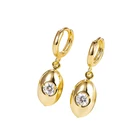 Earrings Cz Fashion Shining 18k Gold Plated Earrings CZ Gemstone 2021 New Arrival Women Earrings