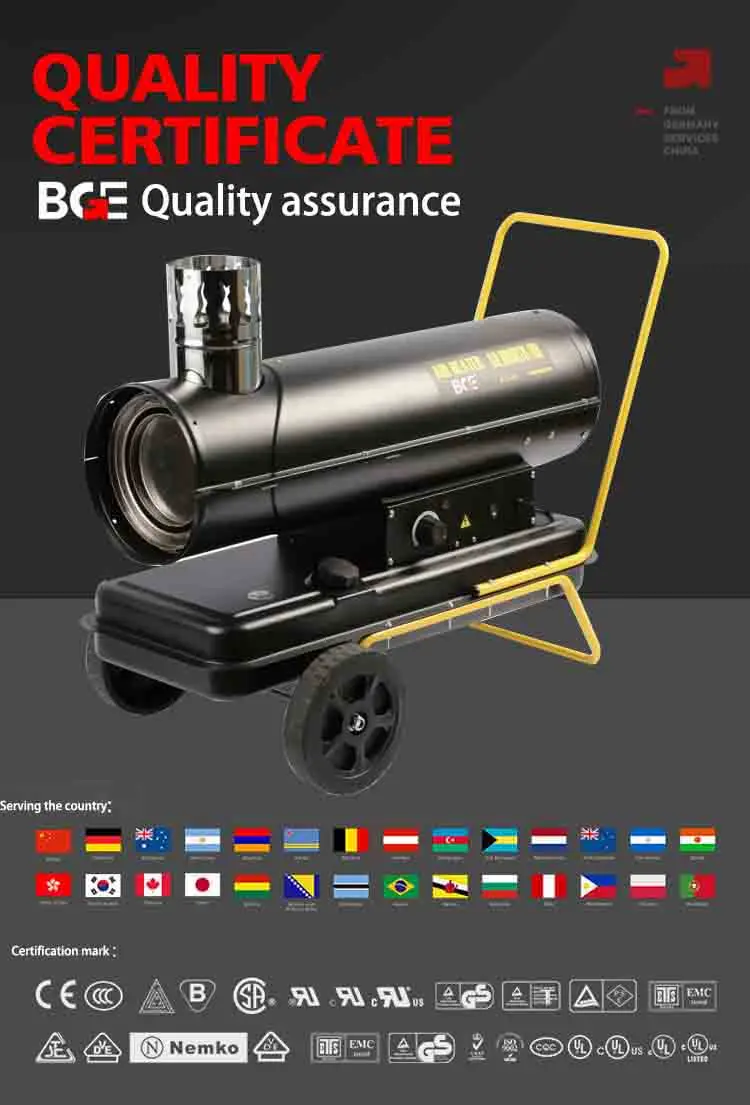 Kerosene Heater, BGE, 20KW, Portable, Stainless - detail 10