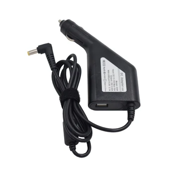 OEM Laptop Car Charger 19V 3.42A 65W 5.5*1.7mm USB PC for A cer HP-A0653R3B A0653R030L ADP-65DB Notebook