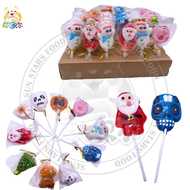 Halloween Christmas Halal Cartoon Santa Claus Christmas Tree Eyes