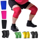 Knee Sleeve Powerlifting Custom Logo Weight Lifting Gym Squat Neoprene 7mm Powerlifting Knee Sleeves