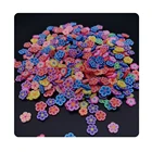 White Stars Bright Rainbow Polymer Clay Sprinkles With White Stars For Slime Or DIY Crafts And Slimes