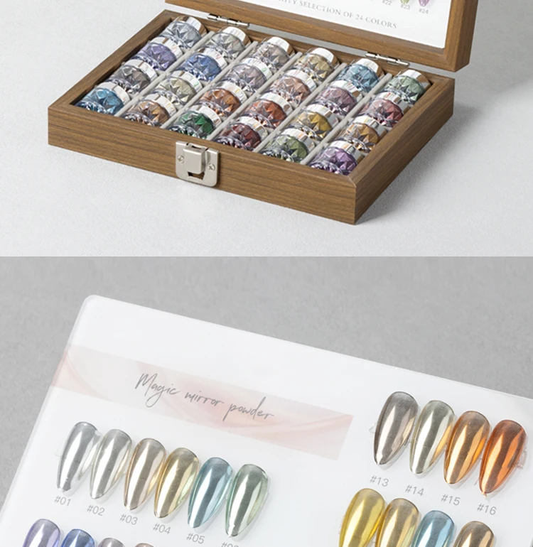 product vinimay 4 styles nail magic mirror powder aurora shiny effect easy to blend for gel polish acrylic nail art decoration-8