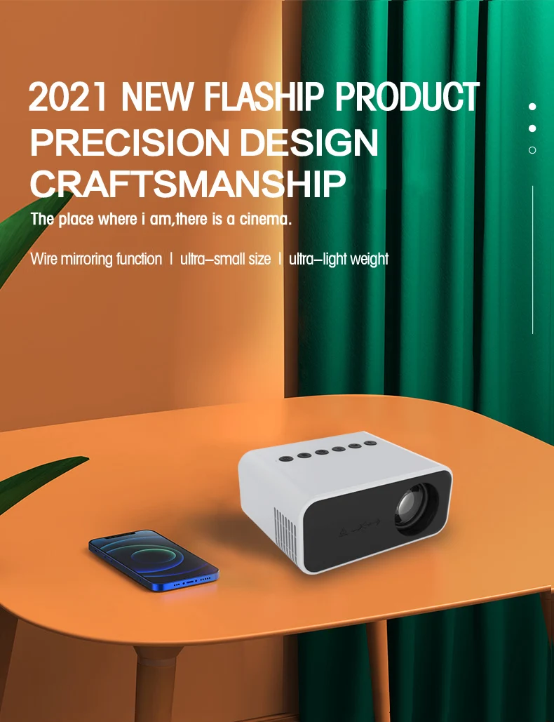 Popular Mini Pocket Projector Yt500 1000 Lumen Led Lcd Projector