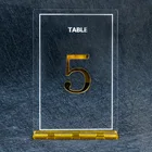 Wedding Custom Place Card Mirror Clear Wedding Standing Acrylic Wedding Table Number