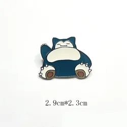 Poke Psyduck Brooch, Zinc alloy Snorlax badge brooch, pokeball Squirtle pin brooch for decoration