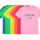 Unisex OEM Brand Logo Custom Printing Short Sleeve Plus Size T-Shirts Cotton Unisex Men T Shirts