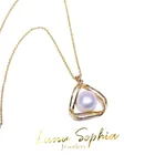 Pearl Pendant Factory Wholesale 14K Infused Gold Large Natural Freshwater Baroque Pearl Pendant