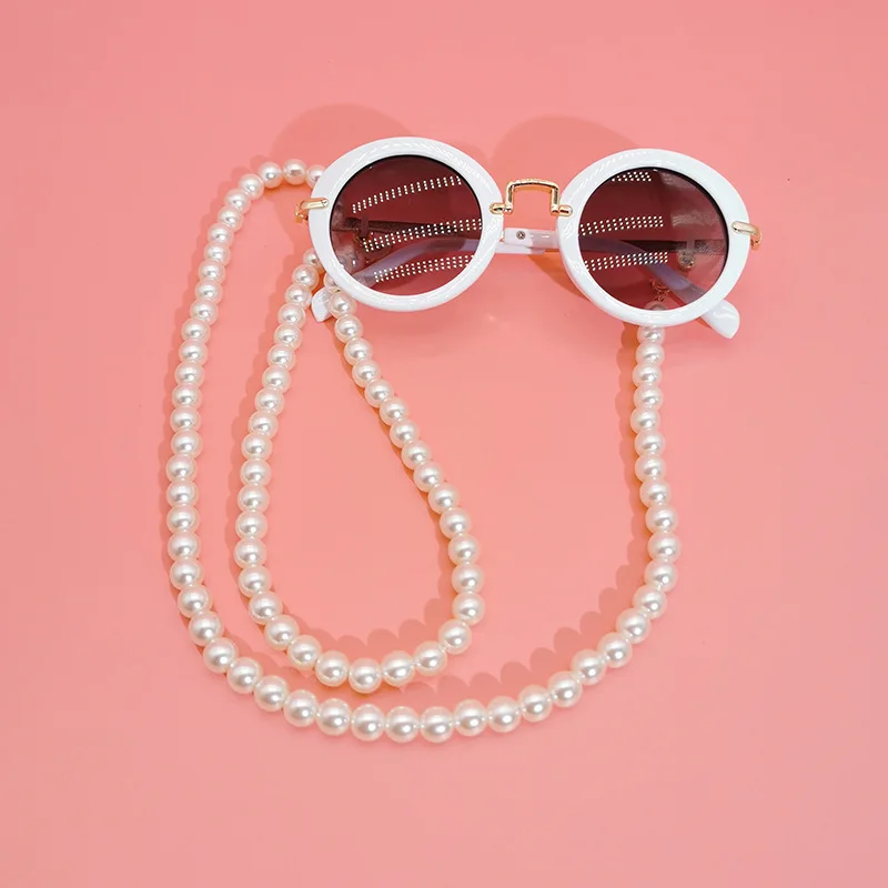 luxury glass chain eyewear accessories pearl glasses chain long beaded eyeglasses chain pearl wholesale