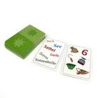Cards Card Printing Eco-Friendly Design Custom Learning Cards Alphabet Flash Card Printing Word Flashcard For Children