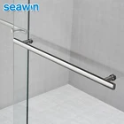 Seawin Luxury Stopper Frameless Bypass Sliding Tempered Glass Shower Doors